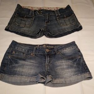 Wallflower and YMI Jeans shorts washed denim